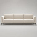 3-Sitzer Sofa Leinen Beige mit Metallgestell 220 cm