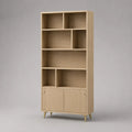 Holz Bücherregal mit Türen 180cm