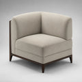 Eckmodul Sofa Beige Stoff Massivholz 80cm