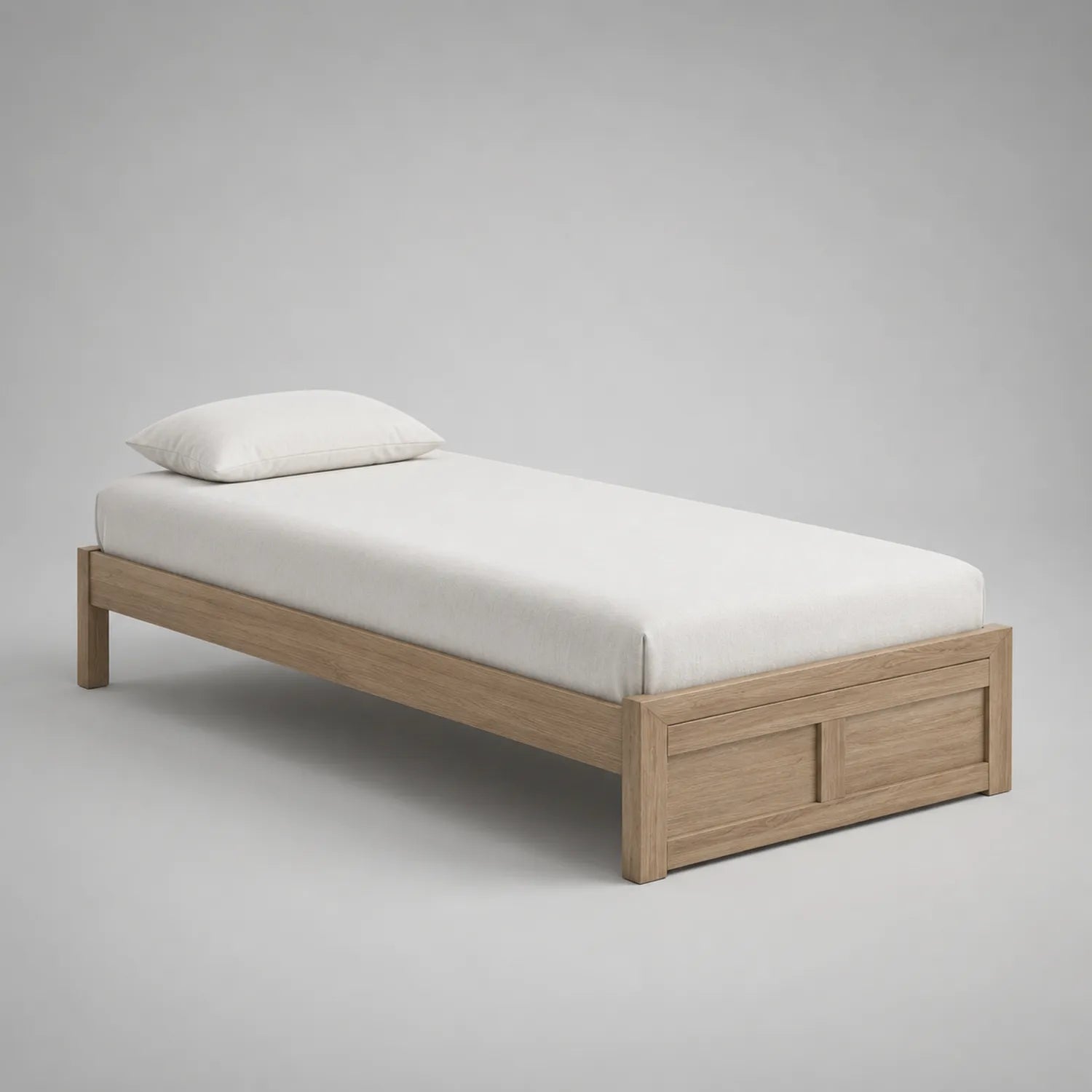 Einzelbett aus Holz mit Matratze 200x90cm
