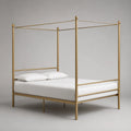 Metall Himmelbett Stahl Gold 200x160 cm