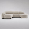 Ecksofa Stoff Beige 280 cm