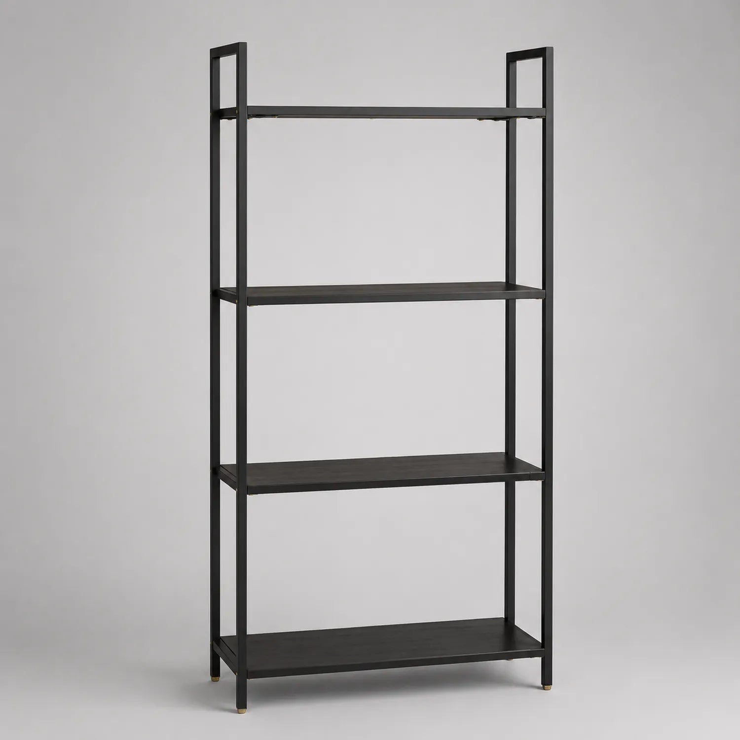 Stahlregal mit 4 Ebenen Schwarz 180cm x 90cm x 35cm