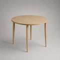 Runder Massivholztisch aus Eiche 100 cm
