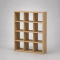 Holz Bücherregal 3x4 Eichenfurnier