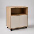 Holz Büroschrank auf Rollen 75x40x90 cm