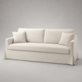 3-Sitzer Sofa Baumwoll-Polyester Beige 220x90x85 cm