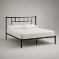 Metallbett 200x160 cm Schwarz