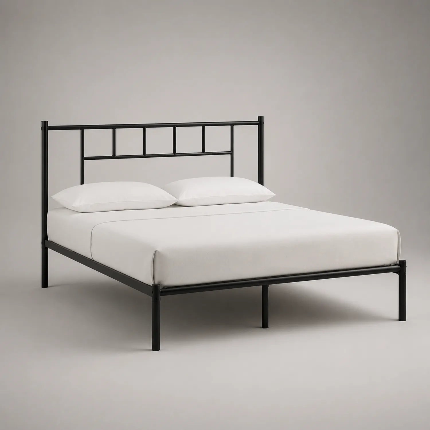 Metallbett 200x160 cm Schwarz