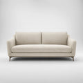 3-Sitzer Sofa aus Polyester mit Metallfüßen in Beige
