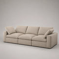 3-Sitzer Sofa Bouclé Stoff Beige