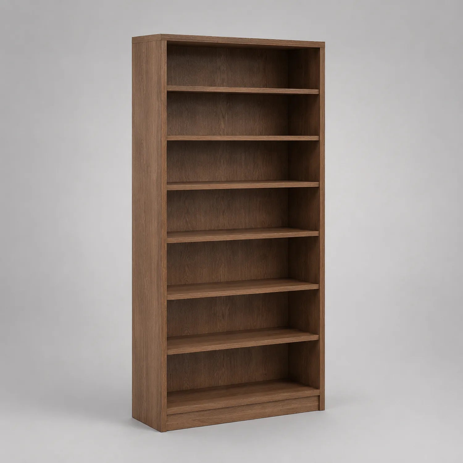 Bücherregal Holzoptik MDF 6 Fächer Braun 180cm