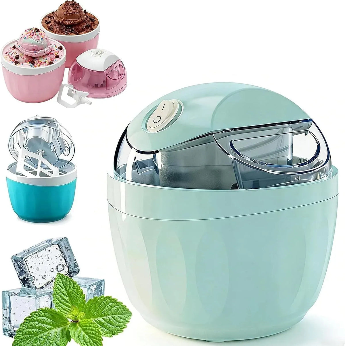 Elektrische Maschine, Diy-mini-eismaschine, Dessertmaschine, Speiseeismaschine, für Zuhause