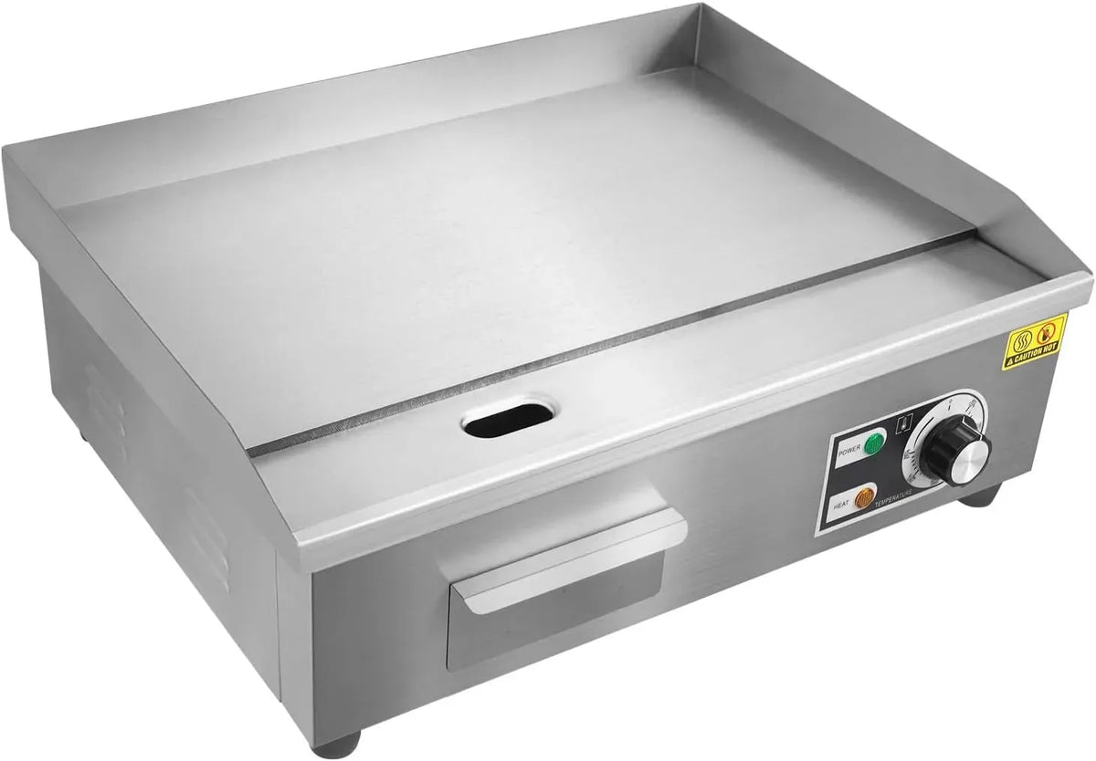 Tischgrill, elektrischer Tischgrill, 55x30 cm, 3000 W, 50 bis 300 °C, gewerblich, Restaurant, Gastronomie, Edelstahl, Elektrogrill