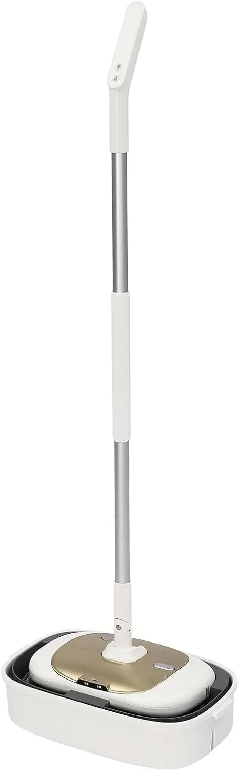 Bodenreiniger, Wischmopp, elektrisches Bodenreinigungsgerät, 40 W, LED-Beleuchtung, Holz, für HolzböDen Fliesen