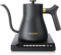 Wasserkocher, 0,5 L, Warmhaltefunktion, Edelstahl, Schwarz, 360° Basis, 40° bis 100°, Warmhaltefunktion 30 Minuten
