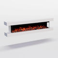 Elektrokamin, Heizung, elektrischer Kamin, 149x52x21 cm, 1800 W, Timer, App, 3D-Optik, Wärmefunktion, Weiß
