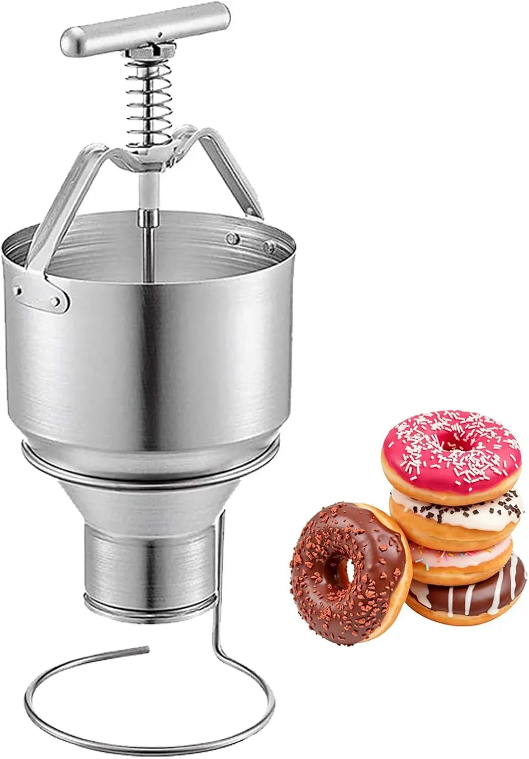 Waffel-Teigspender, Edelstahlspender, Donut-Maker, 5 L, für Bäckereien