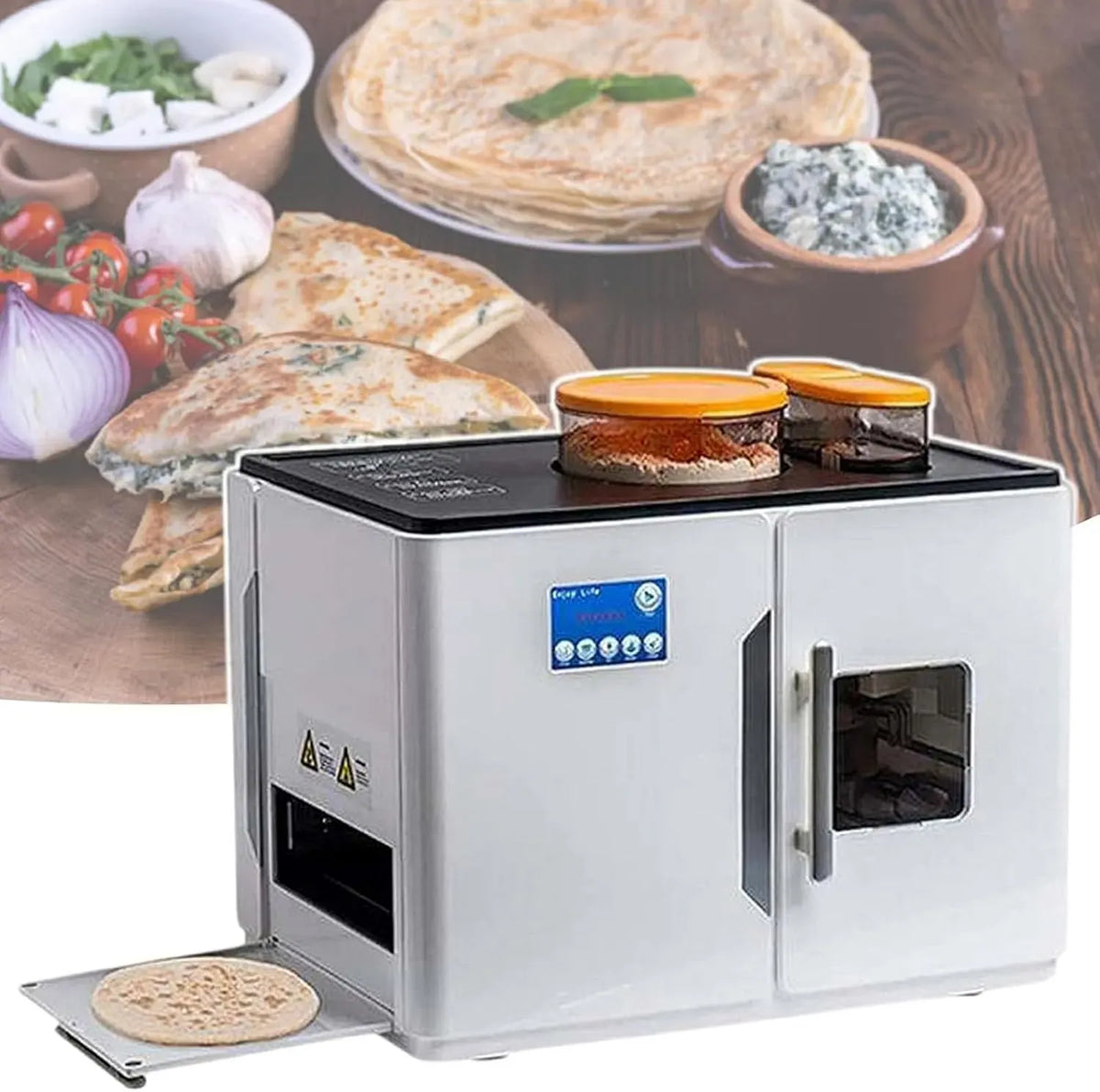 Tortilla-Maker, Roti-Maker, Touch-Bedienung, Restaurant, 8 Stück, für Restaurants