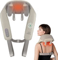 Nackenmassagegerät, Massageapparat für Nacken und Rücken, Wärmefunktion, kabellos