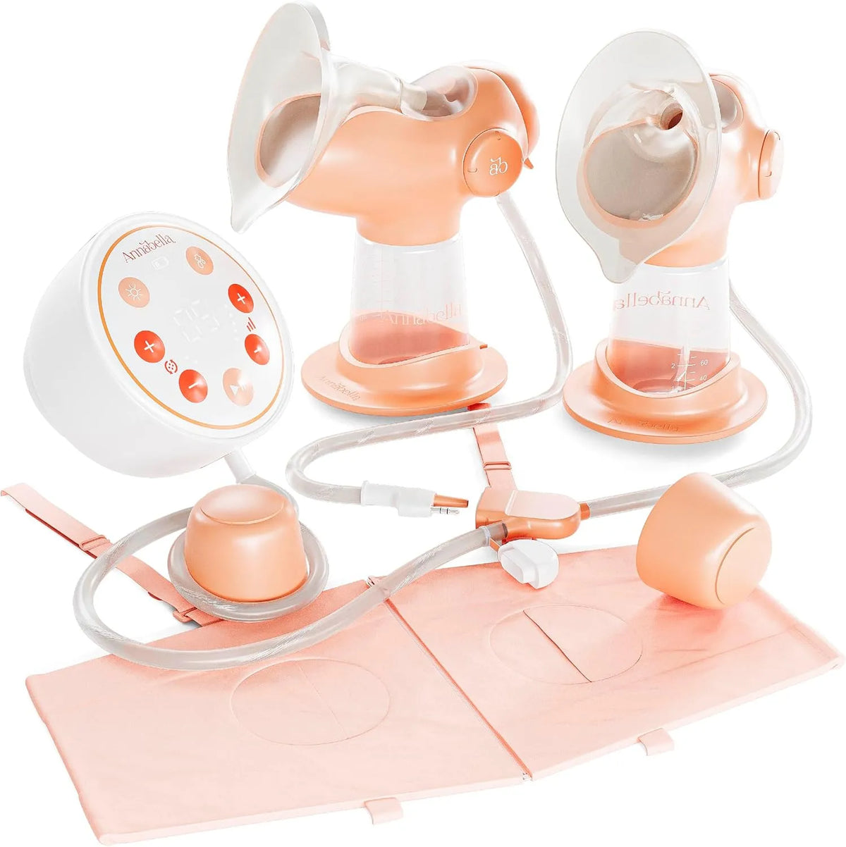 Milchpumpe, elektrische Stillpumpe, ANNABELLA, USB, leise, leise & diskret, USB-C wiederaufladbar, 9 Saugstufen, BPA-frei