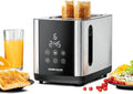 Rommelsbacher TO 850 Toaster, Auftaufunktion, 2 breite Schlitze für Brote bis XL ast, LED-Display, 9 Stufen