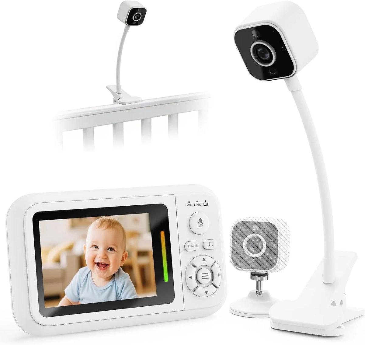 Monitor, NUOTUN 4-facher, tragbar, WLAN, sichere 2,4 GHz, kein WLAN