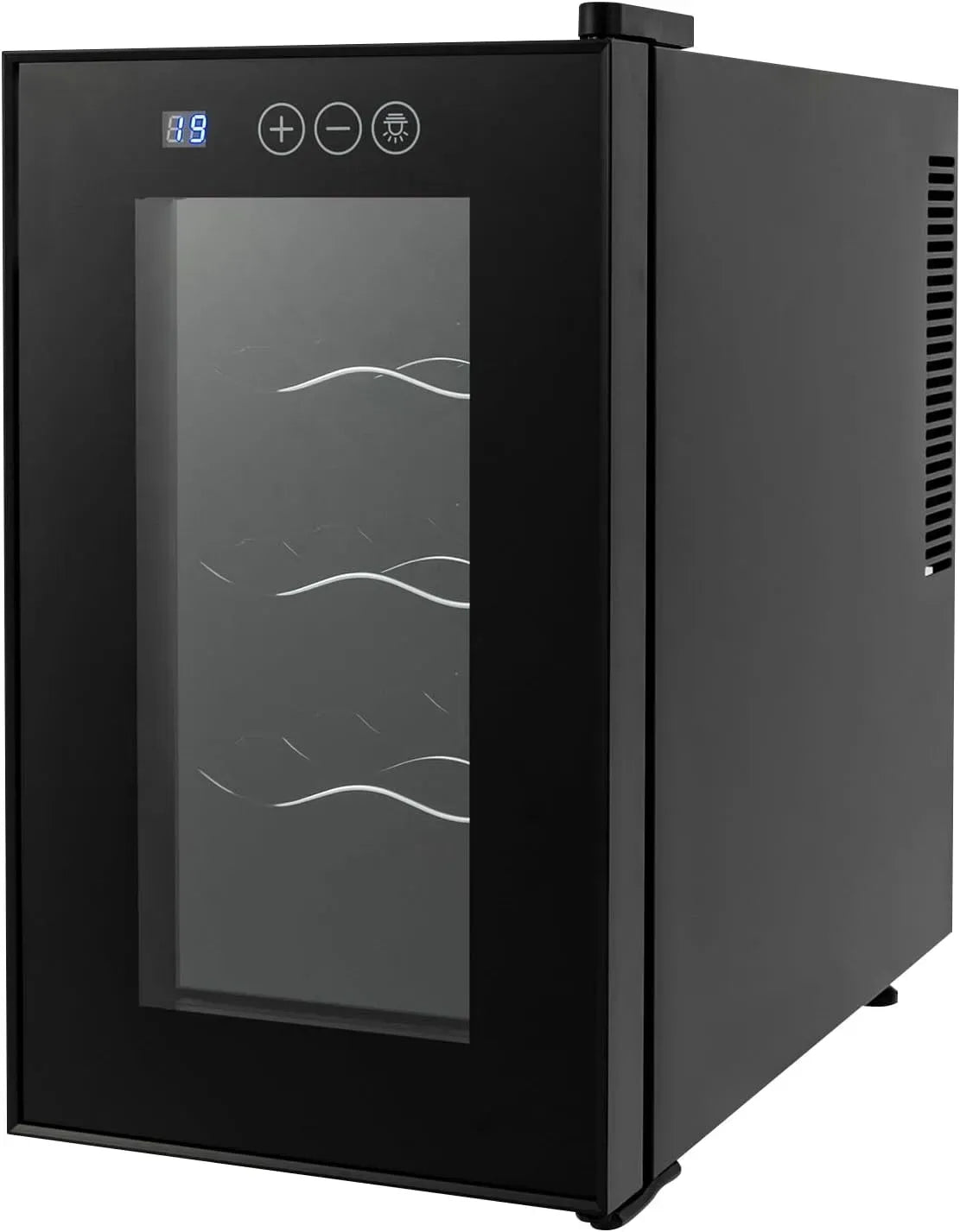 Weinkühlschrank, 6 Flaschen, Weinkühler, Touch-Bedienung