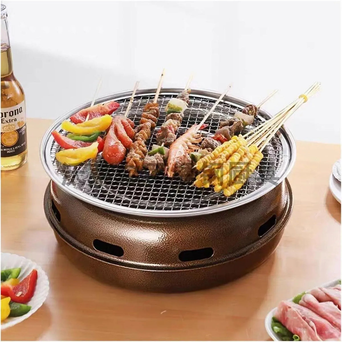 Holzkohlegrill, Tischgrillofen, elektrischer Tischgrill, tragbar