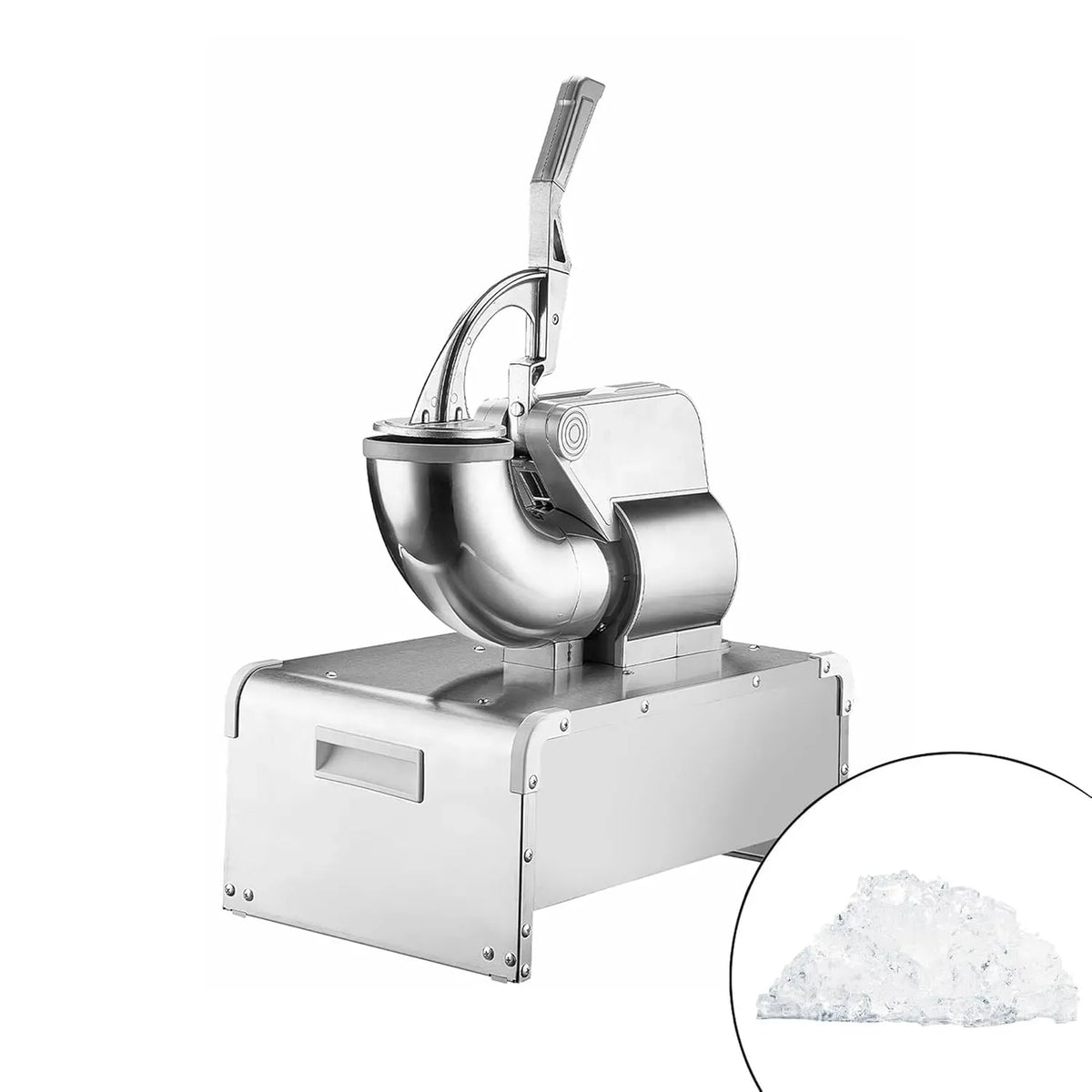 Eiscrusher, 350 W, 5 kg/min, Edelstahl, GGM