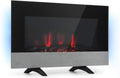 Klarstein Elektroheizung, 2000 W, Timer, Thermostat, Schwarz, LED-Flammenillusion in 7 Farben, Wochentimer, 2 Heizstufen
