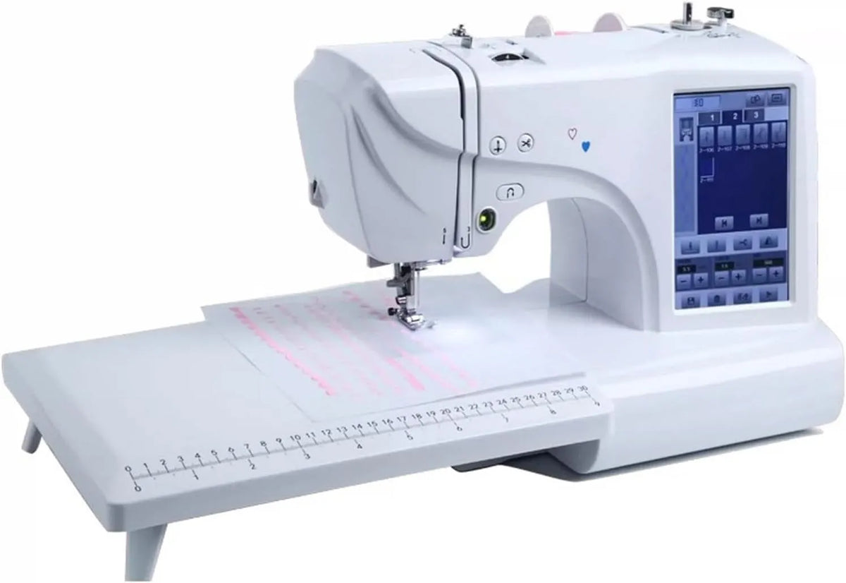 7-Zoll-LCD-Bildschirm Multifunktions-Stickmaschine, Nähmaschine, elektrische Nähmaschine, Stickautomat, tragbar, LCD-Display