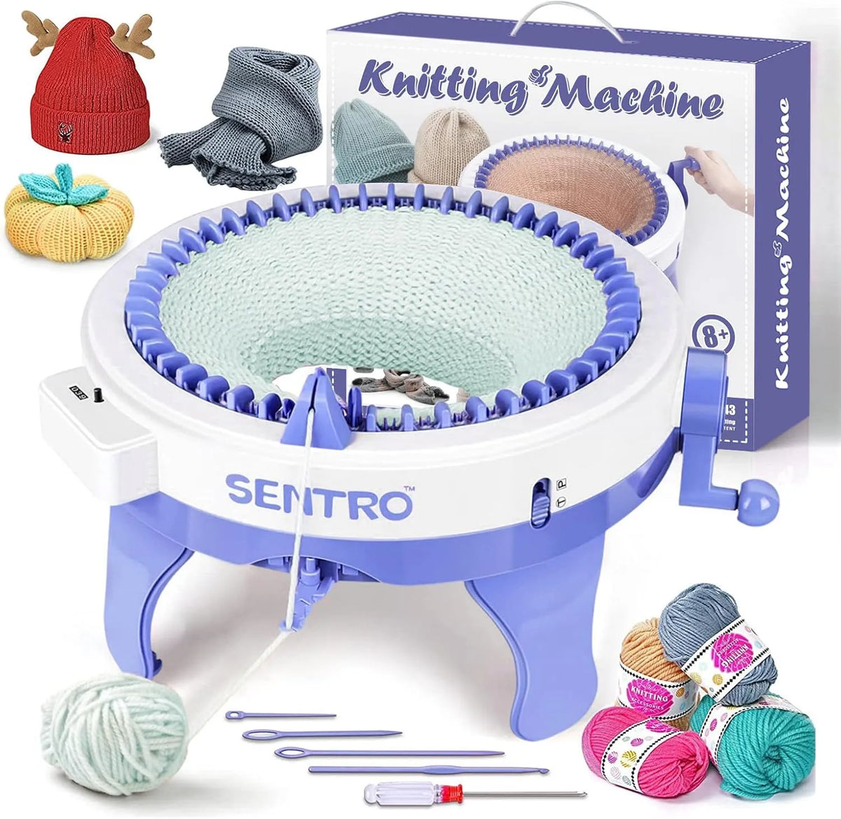 48-Nadel-Strickmaschine Nadel-Strickmaschine, Rundstrickmaschine, Anfänger, für Erwachsene, SENTRO