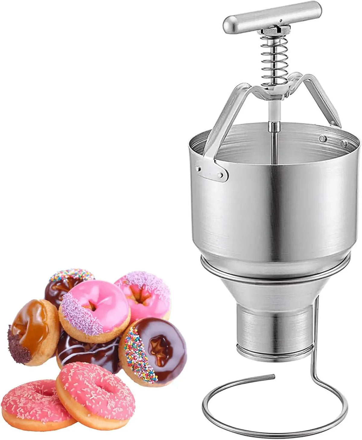 Donut-Maker, Teigspender, Werkzeug, gewerblich, Edelstahl, für Heimbäckerei und gewerbliche Nutzung