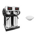 Kaffeemaschine, 2,2 L, GGM, Edelstahl, Kaffeebereiter, Gastro Filterkaffeemaschine 2x 2,2 L Edelstahl