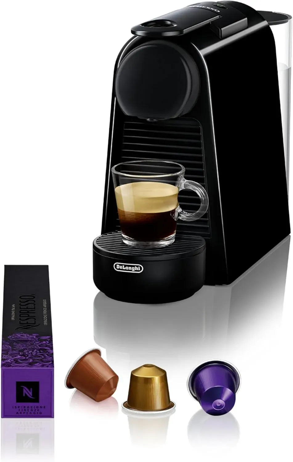 Nespresso Kaffeekapselmaschine, Schwarz, De'Longhi Essenza Mini Kaffeekapselmaschine schwarz