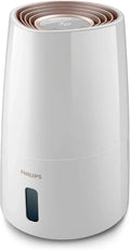 Philips HU3916/10 Feuchtigkeitssensor, Luftbefeuchter, 3 L, 33 dB, 45 m, 300 ml/h, Timer, IPS-Panel, leise, 3 Stufen, Weiß, für 45 m²