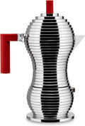 Espressomaschine, Alessi MDL02/6RFM, Rot, 6 Tassen