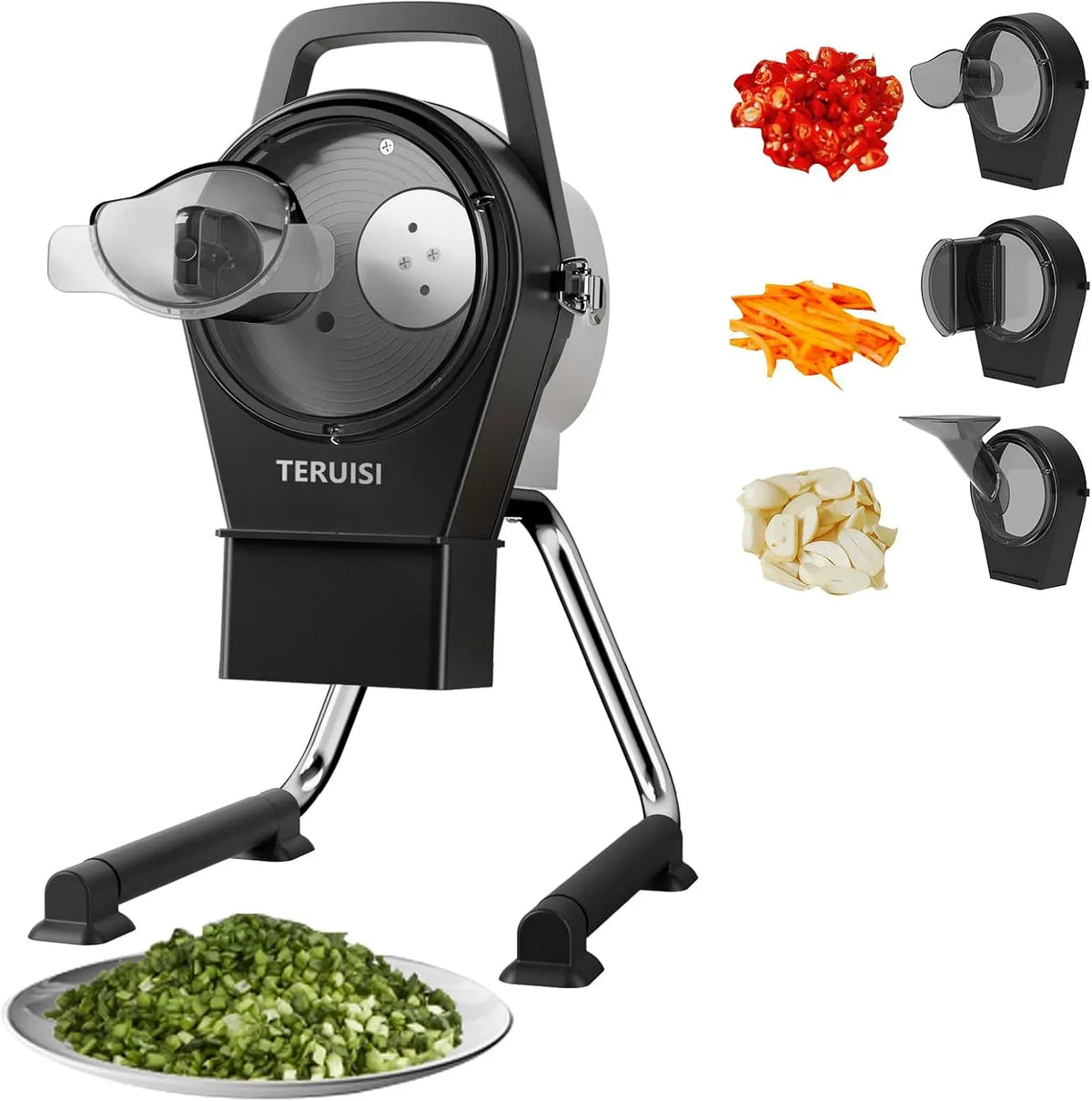 Küchenmaschine, 200 W, 1–5 mm Verstellbare Schnittstärke, 6000 U/min, 200 W Gewerblicher Gemüseschneider