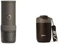 Espressomaschine, tragbar, Kaffeemaschine für Espresso, OutIn Mino Tragbare Elektrische Espressomaschine Thermobecher Kaffee to go im Set