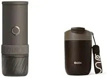 Espressomaschine, tragbar, Kaffeemaschine für Espresso, OutIn Mino Tragbare Elektrische Espressomaschine Thermobecher Kaffee to go im Set