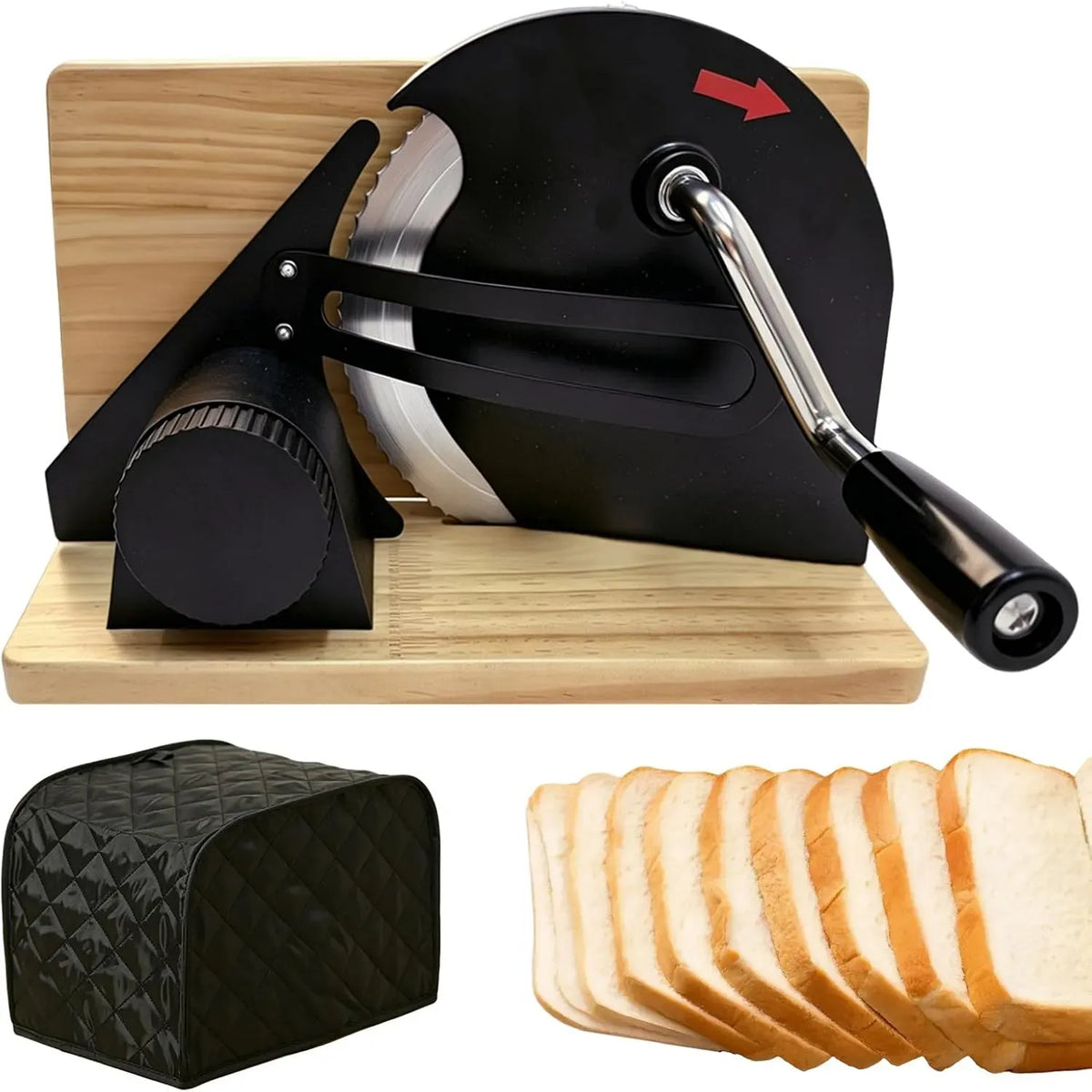 Brotschneidemaschine, Brotschneider, 20 mm, Edelstahl, für Brot