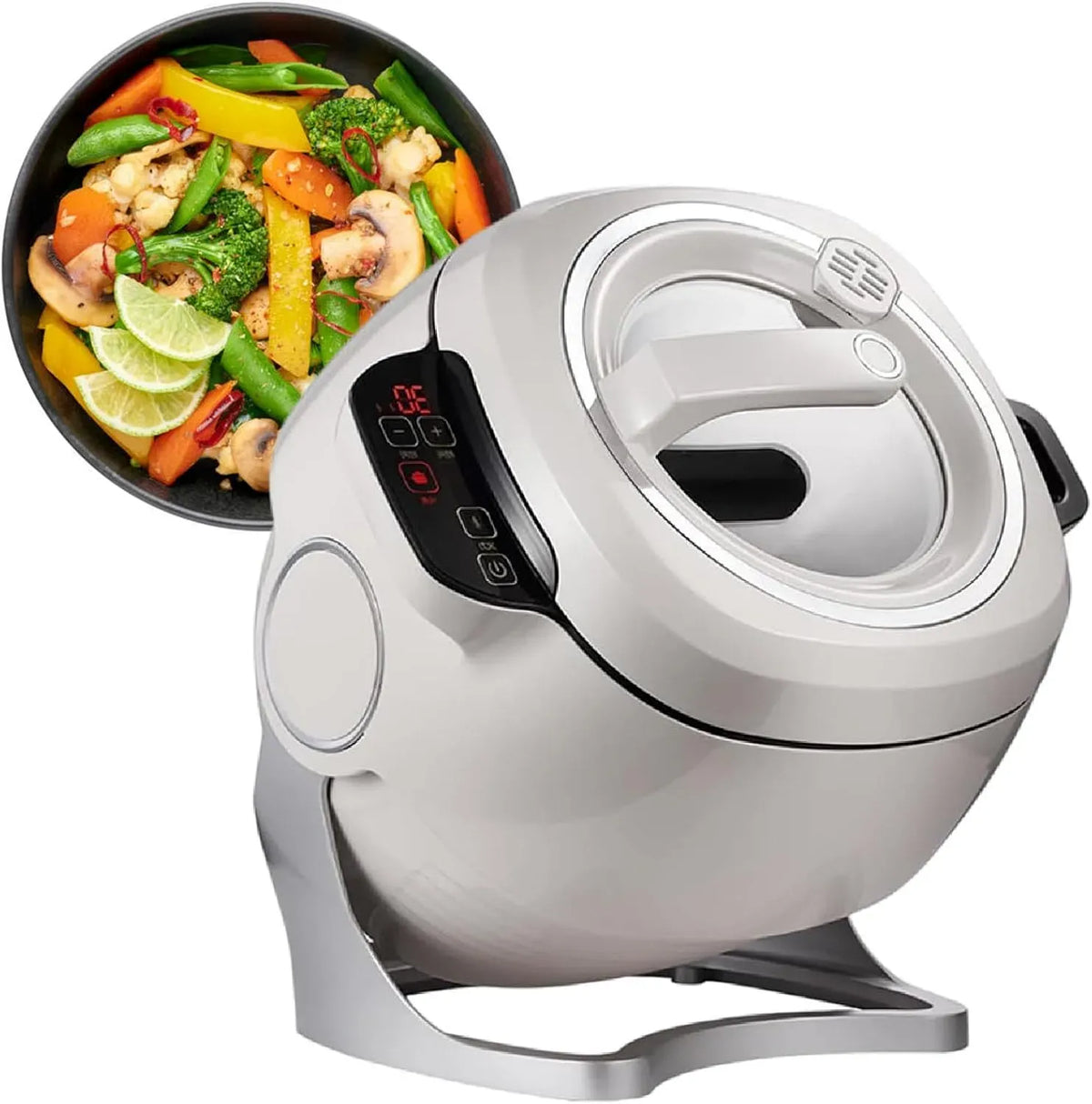 Küchenmaschine 6-Liter-Wok-Reis-Gebraten-Reis-Maschine W/2000, 1000 W, 2000 W, 220 V, Touch-Bedienung, gewerblich, Kochen Mit Smart Touch