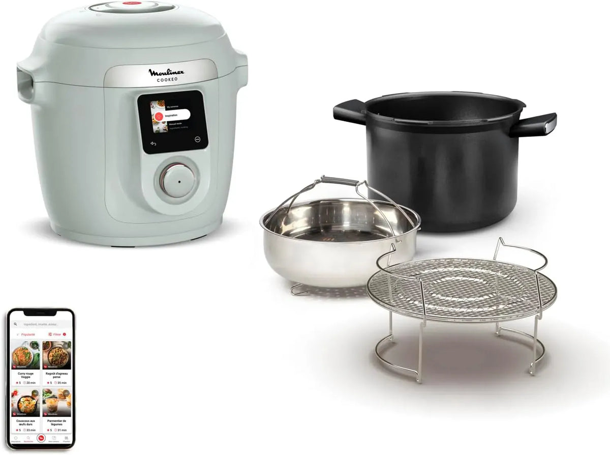 Moulinex 10-in-1 CE96G310 Multicooker, elektrischer Multikocher, 6 L, WLAN