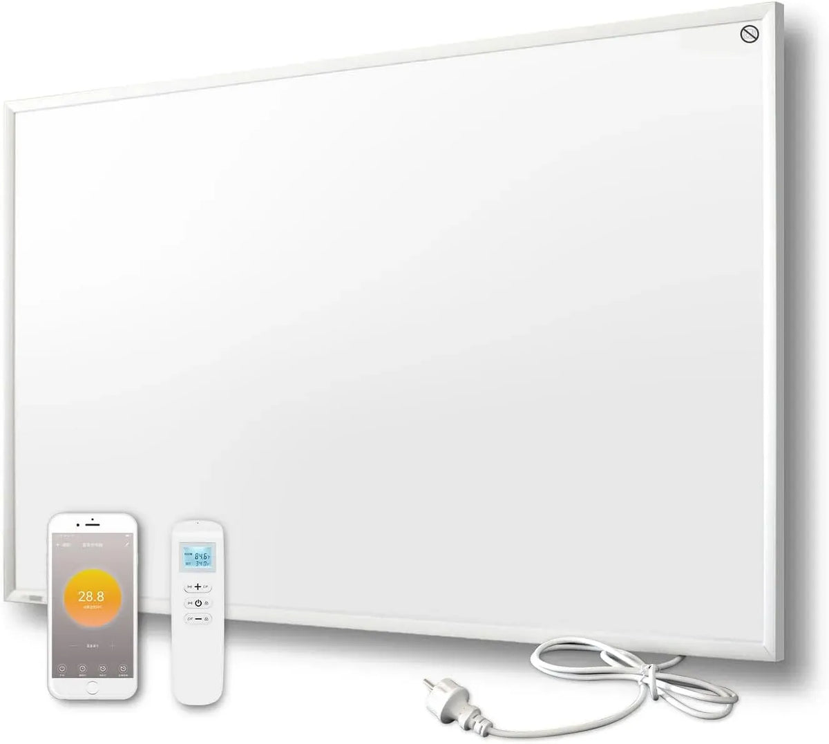 Infrarotheizung, Elektroheizung, Wandheizung, 900 W, Thermostat, Wärmefunktion