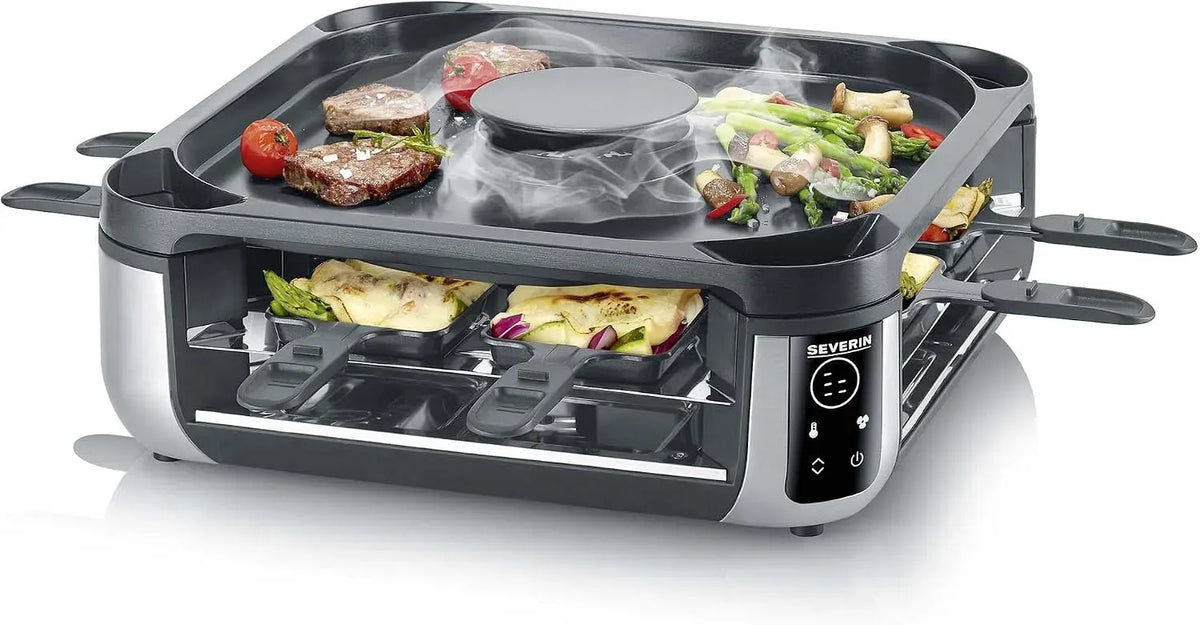Severin RG 2350 Raclette-Grill, Umluft-Filter, 1900 W, Schwarz