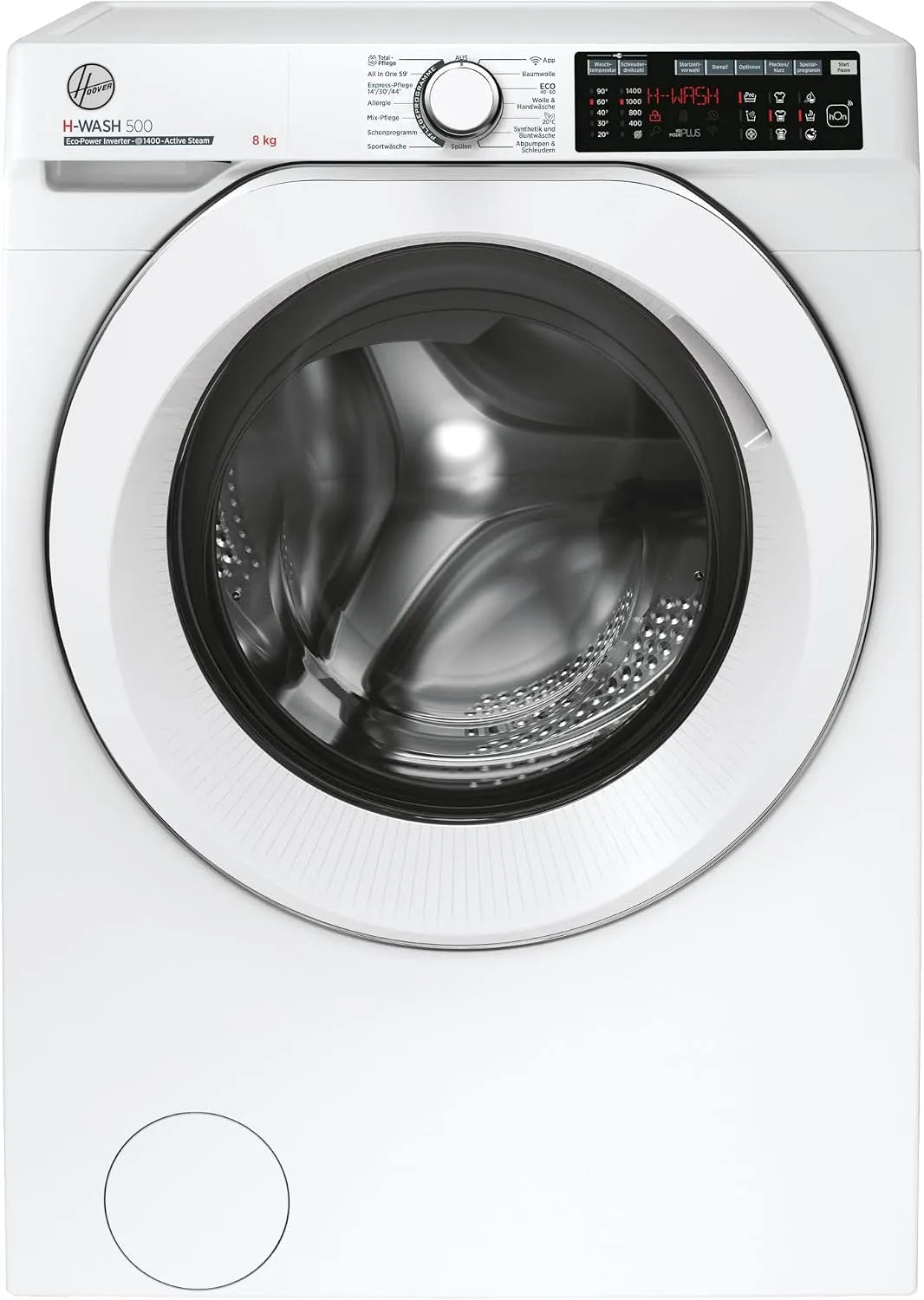 Hoover 48AMC/1-84 Waschmaschine, 8 kg, WLAN, Bluetooth, Inverter, Dampf, Dampfoption, Inverter-Motor