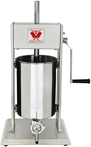 Wurstfüllmaschine, 12 L, Edelstahl, Beeketal, 'BT012' Edelstahl Industrie Wurstfüllmaschine 12 L Volumen SGS-geprüft