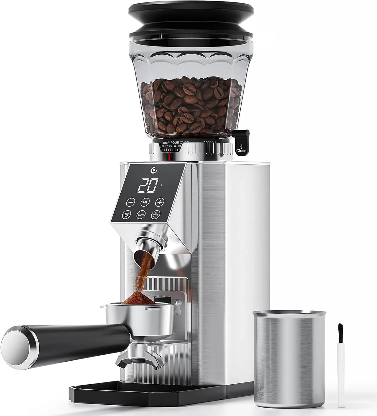 Kaffeemühle, Kaffeebohnenmühle, Edelstahl, AMZCHEF