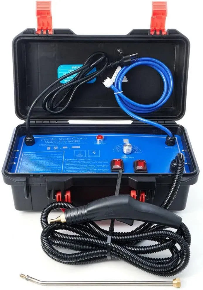 Dampfreiniger, 3000 W, 100 bis 130 °C, Hochtemperatur, Einsatz auf Böden, in Küche, Auto und an Fenstern